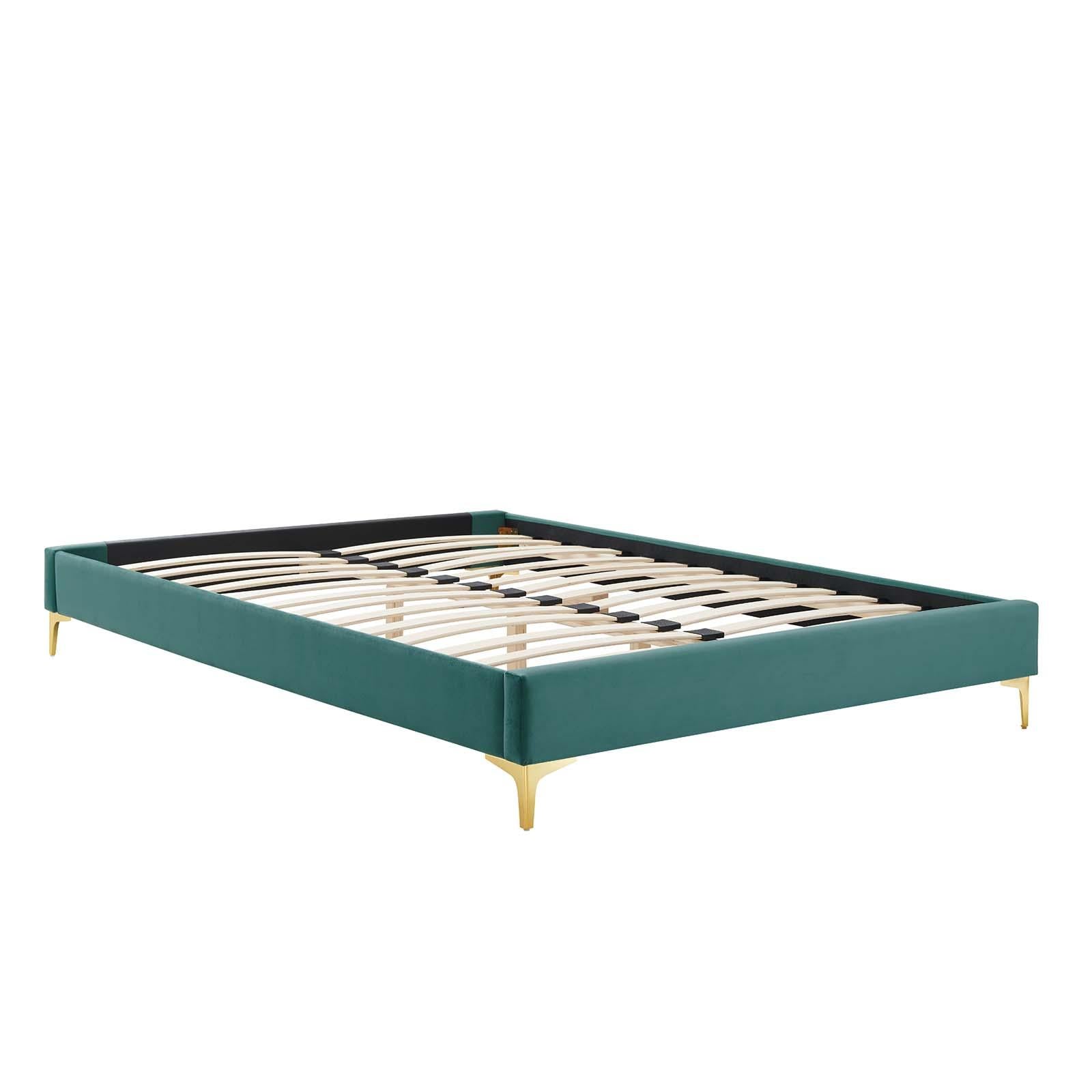 Modway Furniture Modern Amber Tufted Performance Velvet Twin Platform Bed - MOD-6778