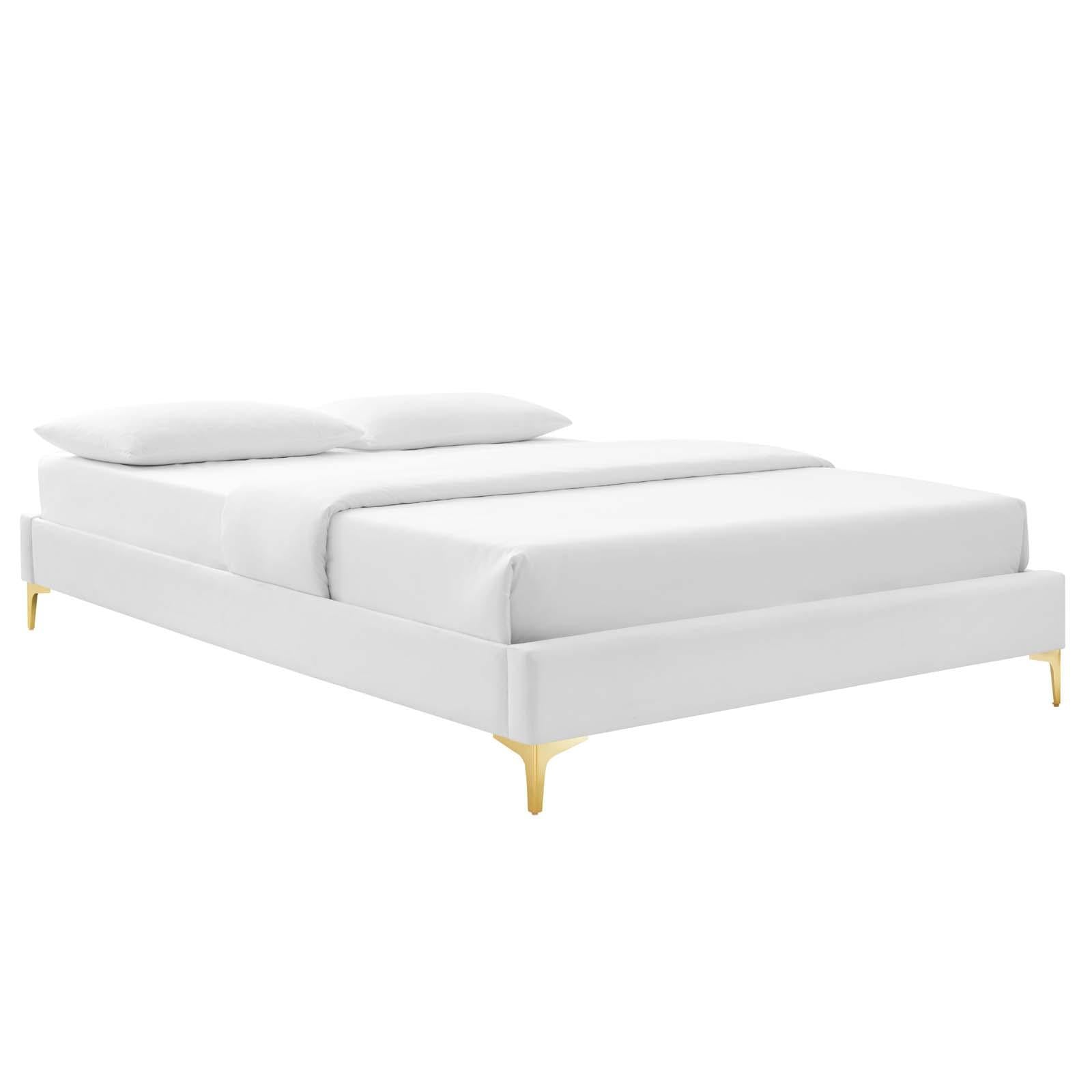 Modway Furniture Modern Amber Tufted Performance Velvet Twin Platform Bed - MOD-6778