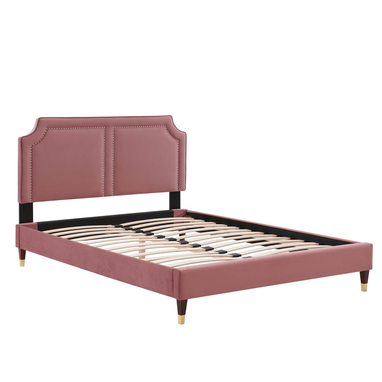 Modway Furniture Modern Novi Performance Velvet Twin Bed - MOD-6793