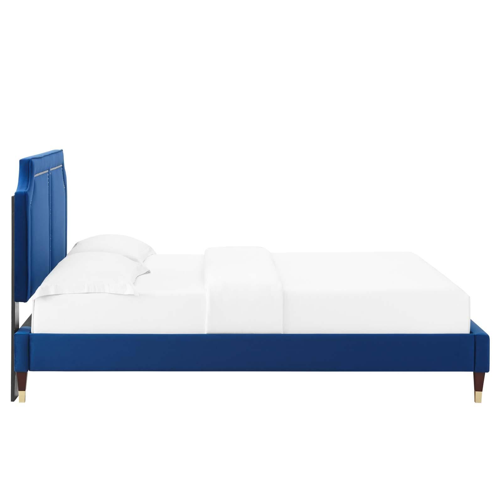 Modway Furniture Modern Novi Performance Velvet Twin Bed - MOD-6793