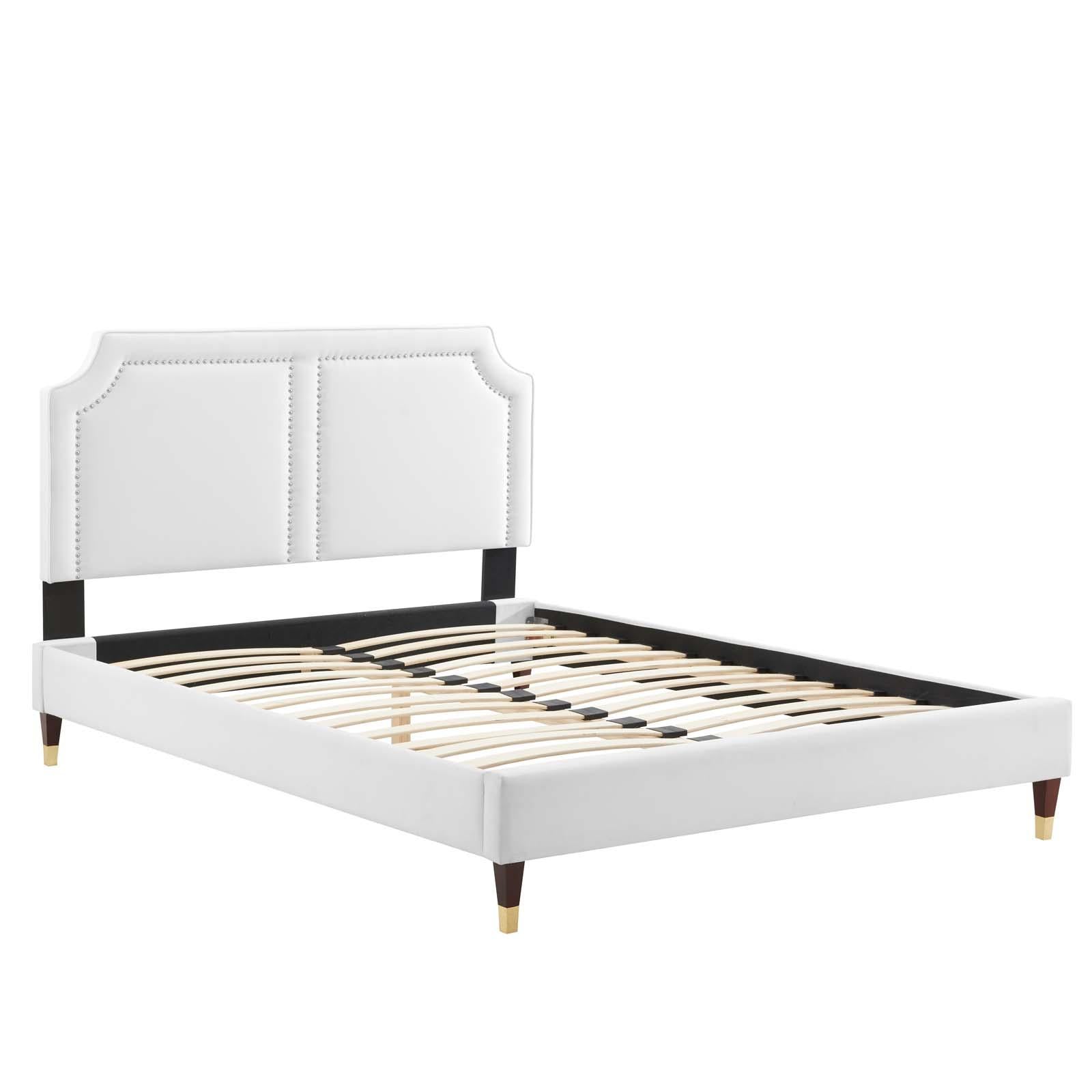 Modway Furniture Modern Novi Performance Velvet Twin Bed - MOD-6793