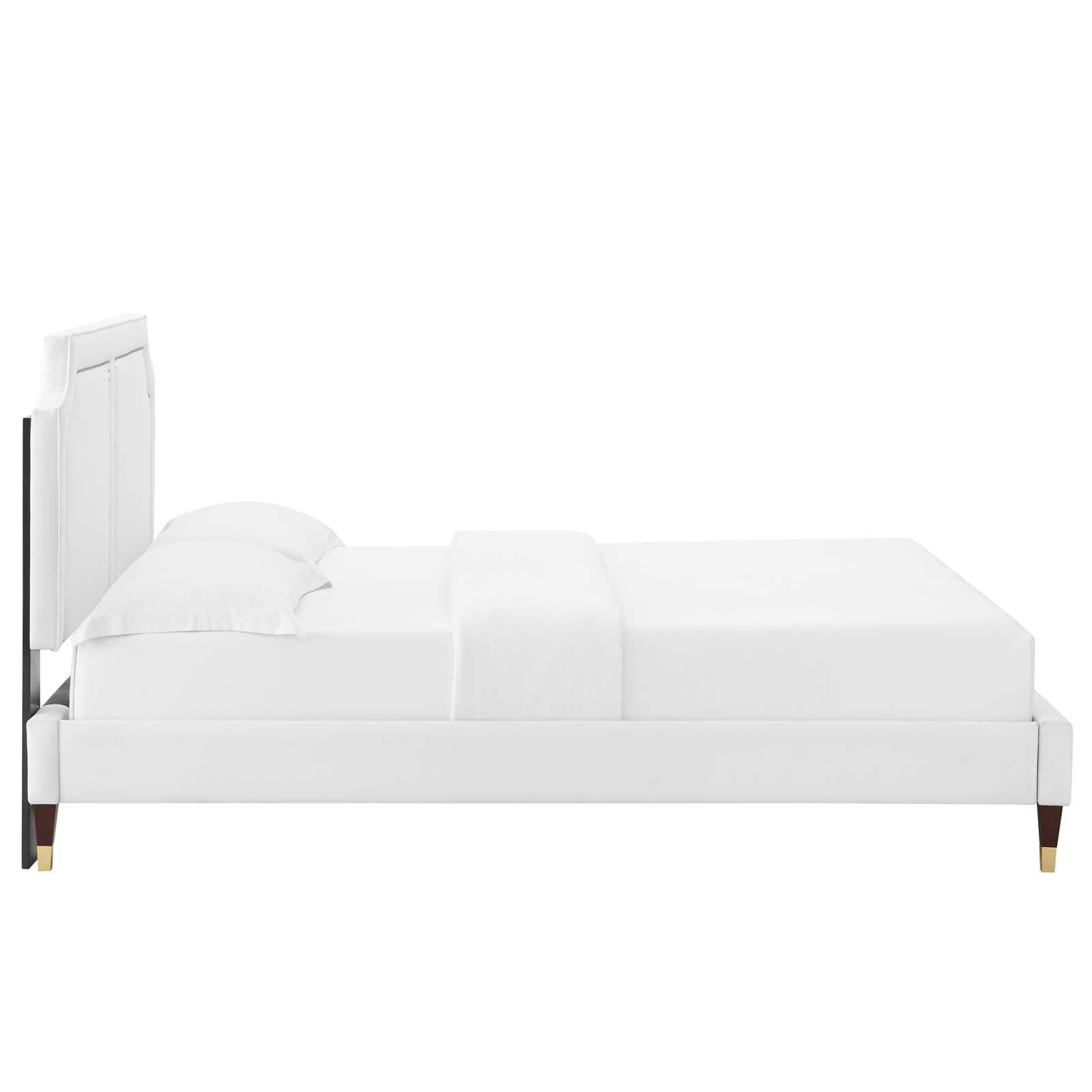 Modway Furniture Modern Novi Performance Velvet Twin Bed - MOD-6793