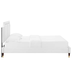 Modway Furniture Modern Novi Performance Velvet Twin Bed - MOD-6793