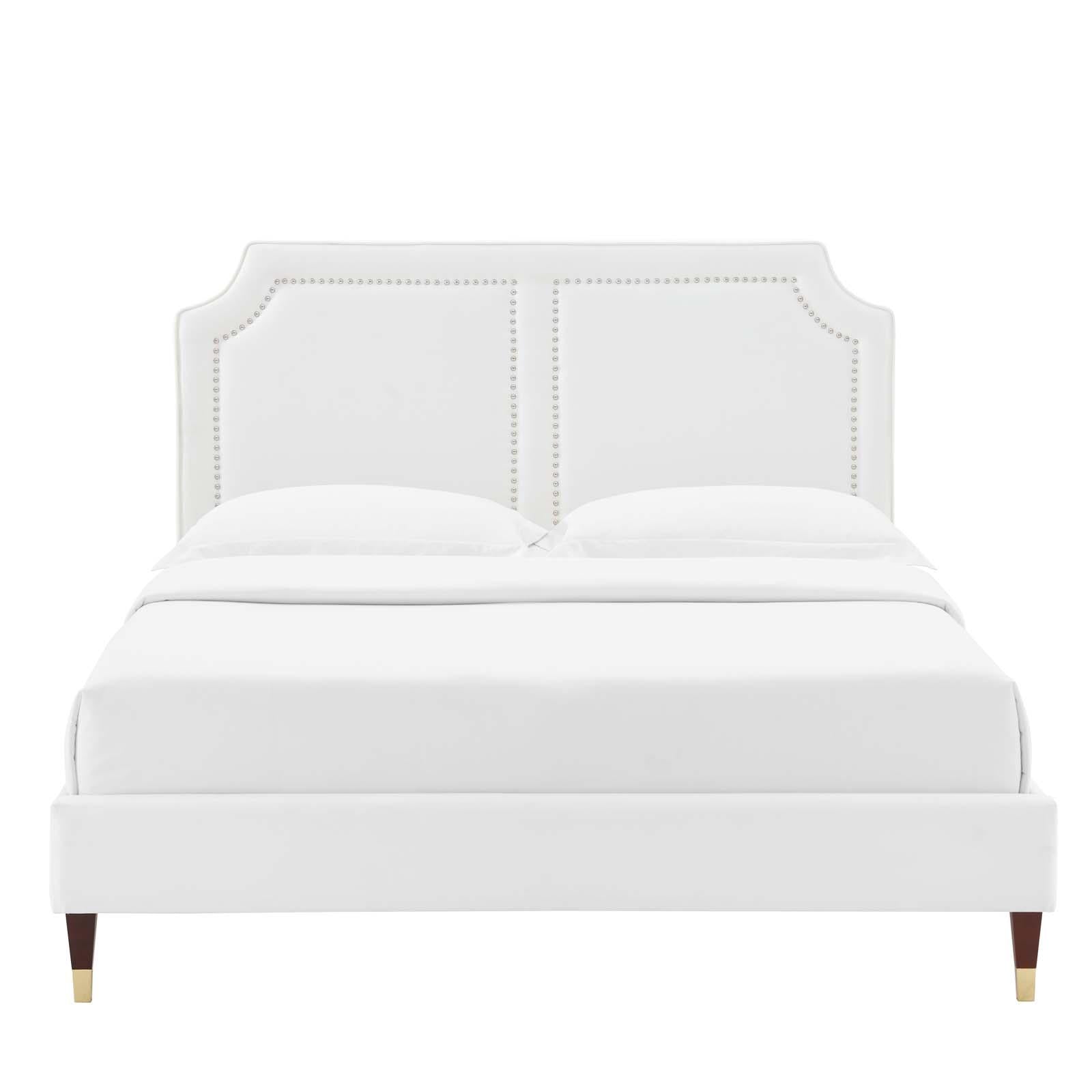 Modway Furniture Modern Novi Performance Velvet Twin Bed - MOD-6793