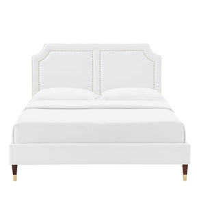 Modway Furniture Modern Novi Performance Velvet Twin Bed - MOD-6793