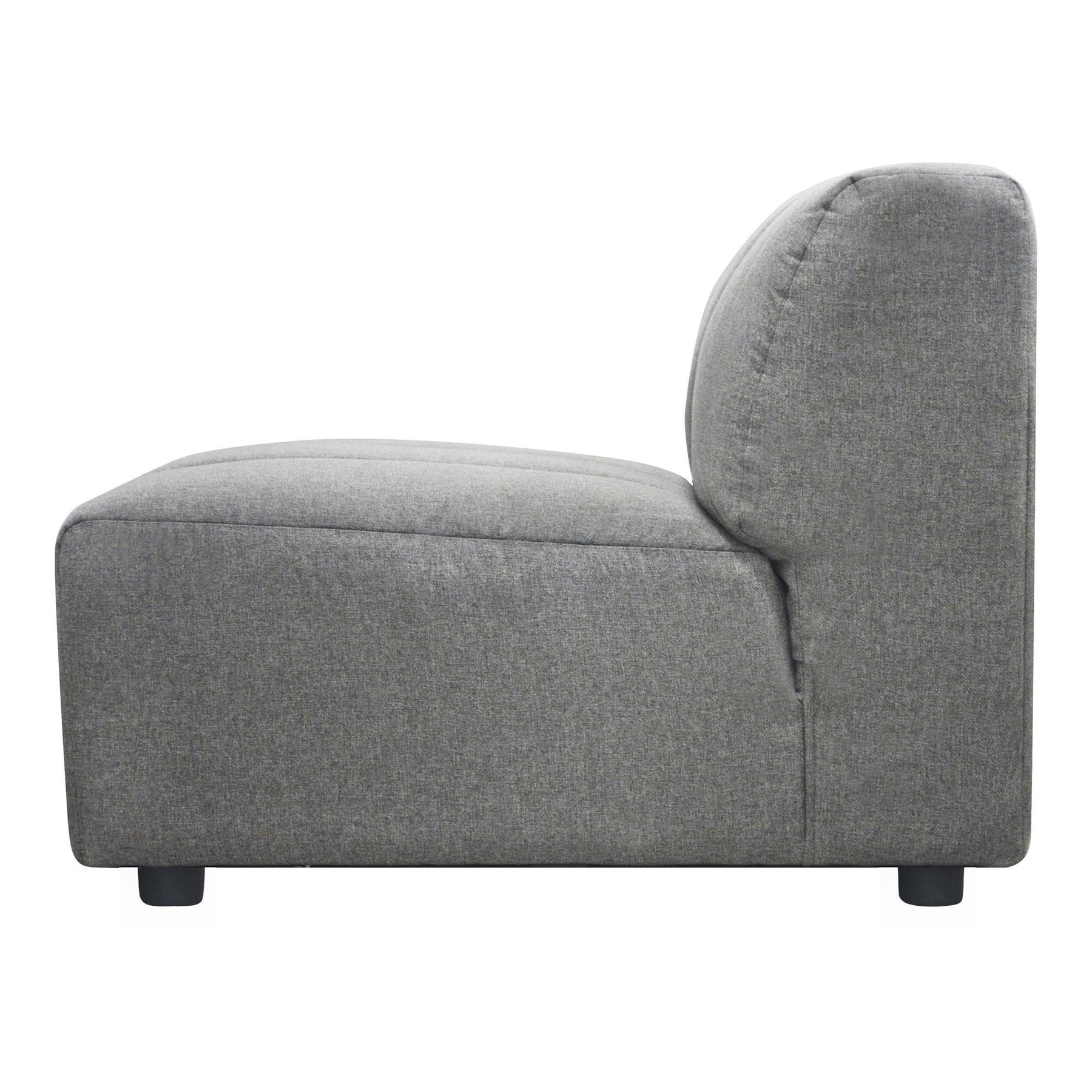 Moe's Home Collection Lyric Slipper Chair Grey - MT-1024-15