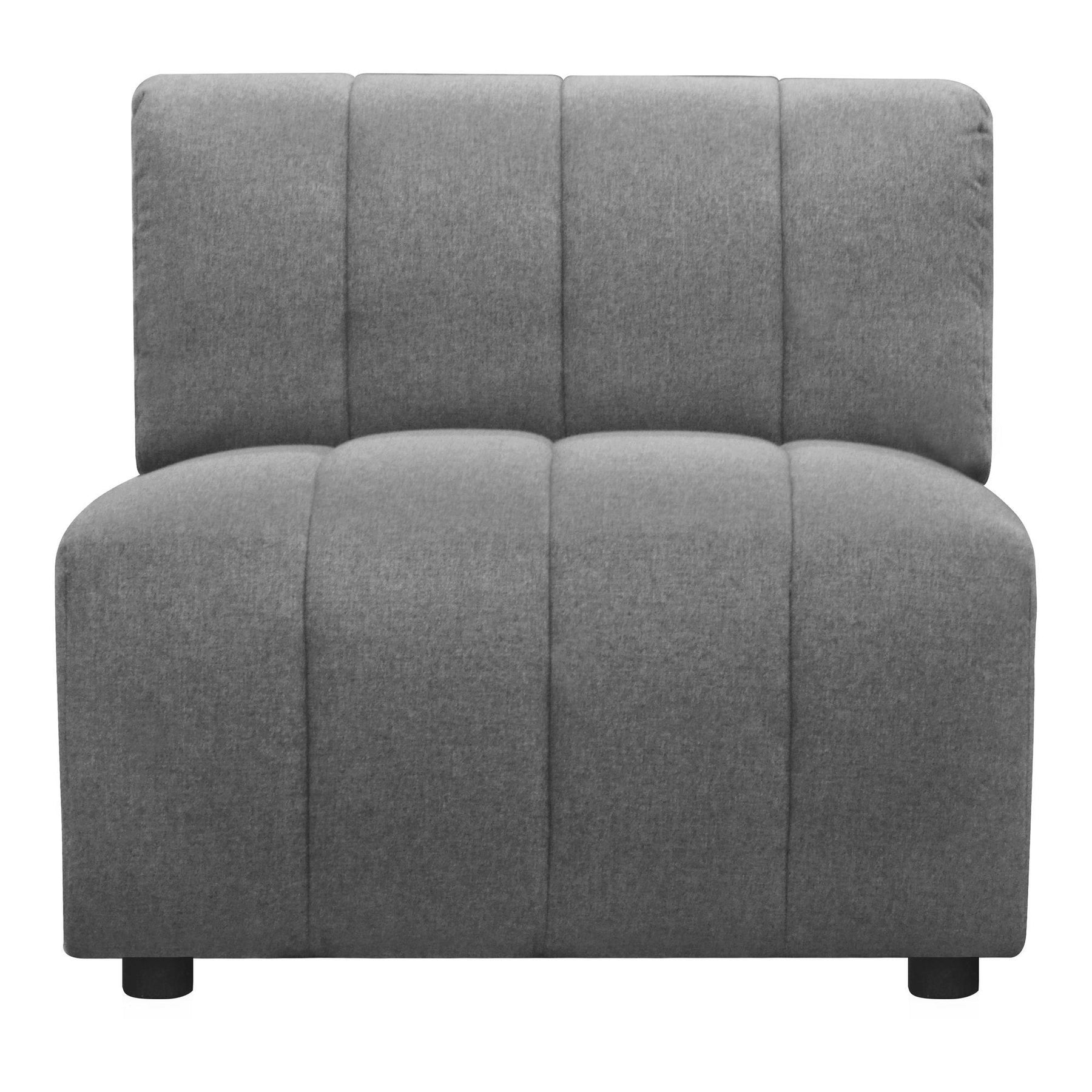 Moe's Home Collection Lyric Slipper Chair Grey - MT-1024-15