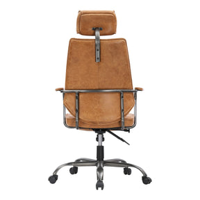 Moe's Home Collection Executive Swivel office Chair Cognac - PK-1081-23