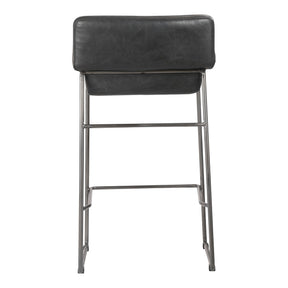 Moe's Home Collection Starlet Counter Stool Black-Set of Two - PK-1106-02