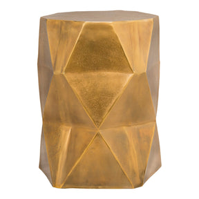 Moe's Home Collection Quintus Accent Table Antique Brass - QK-1016-51 - Moe's Home Collection - side tables - Minimal And Modern - 1