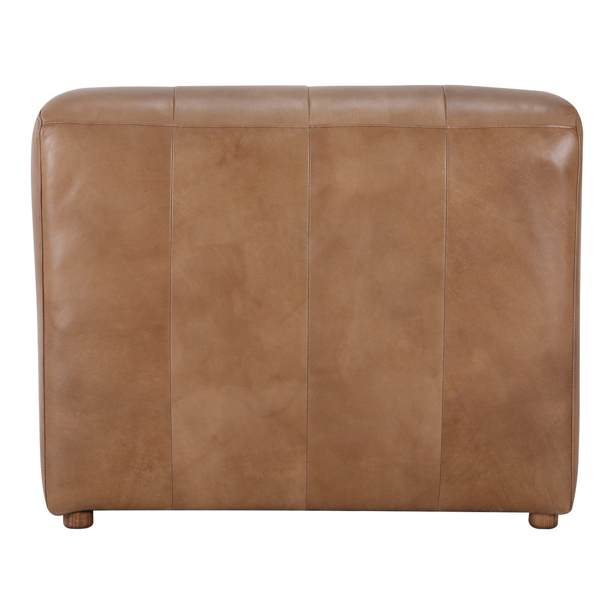 Moe's Home Collection Ramsay Leather Slipper Chair Tan - QN-1009-40