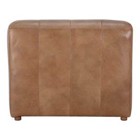 Moe's Home Collection Ramsay Leather Slipper Chair Tan - QN-1009-40