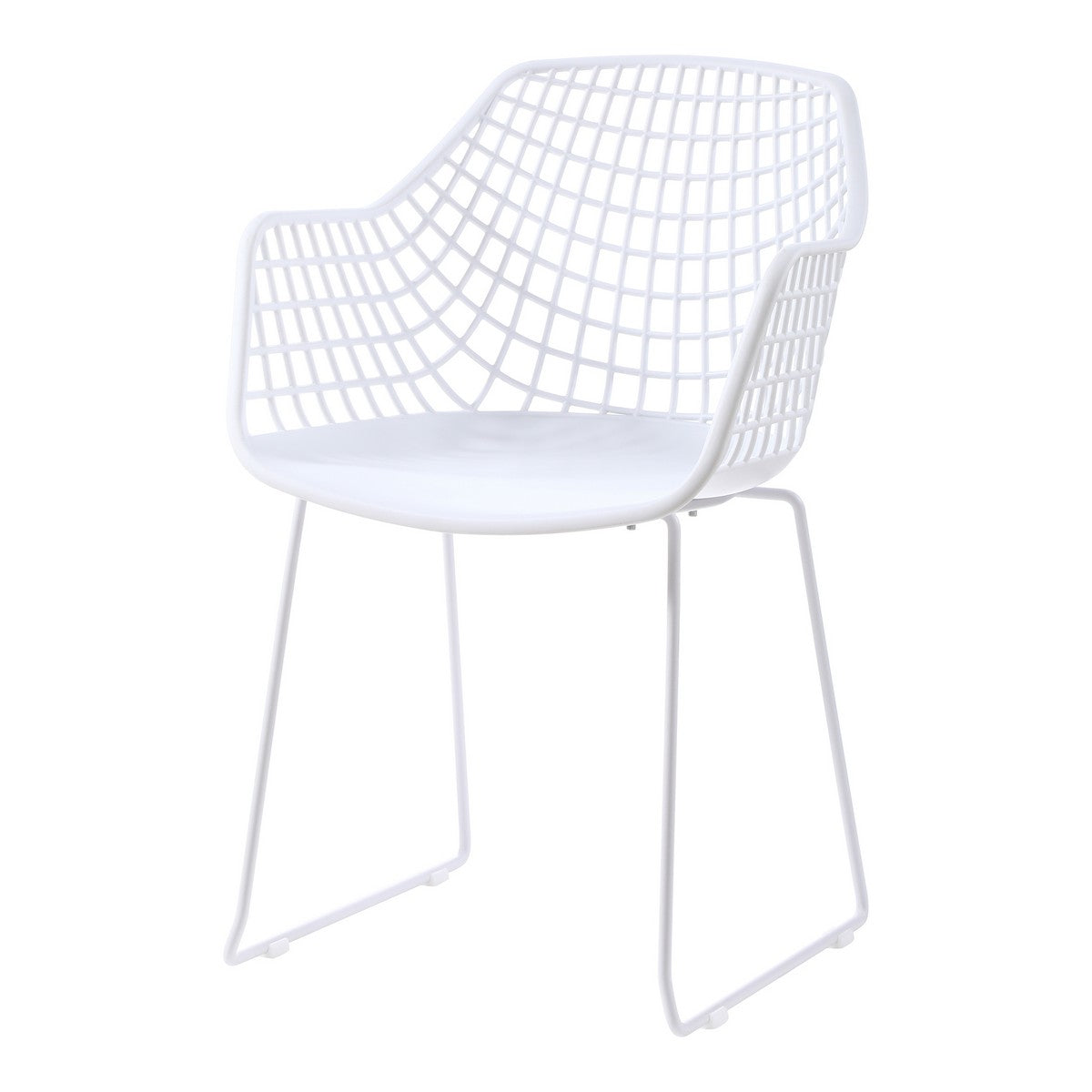 Moe's Home Collection Honolulu Chair White-Set of Two - QX-1007-18