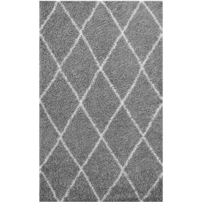 Modway Furniture Modern Toryn Diamond Lattice 5x8 Shag Area Rug - R-1144-58