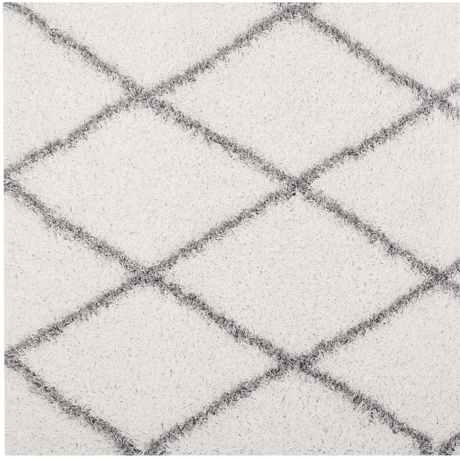 Modway Furniture Modern Toryn Diamond Lattice 5x8 Shag Area Rug - R-1144-58