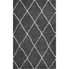 Modway Furniture Modern Toryn Diamond Lattice 5x8 Shag Area Rug - R-1144-58