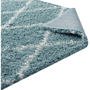 Modway Furniture Modern Toryn Diamond Lattice 5x8 Shag Area Rug - R-1144-58