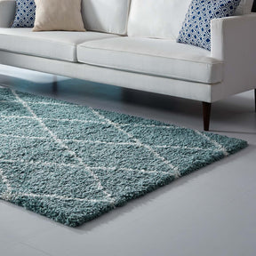 Modway Furniture Modern Toryn Diamond Lattice 5x8 Shag Area Rug - R-1144-58