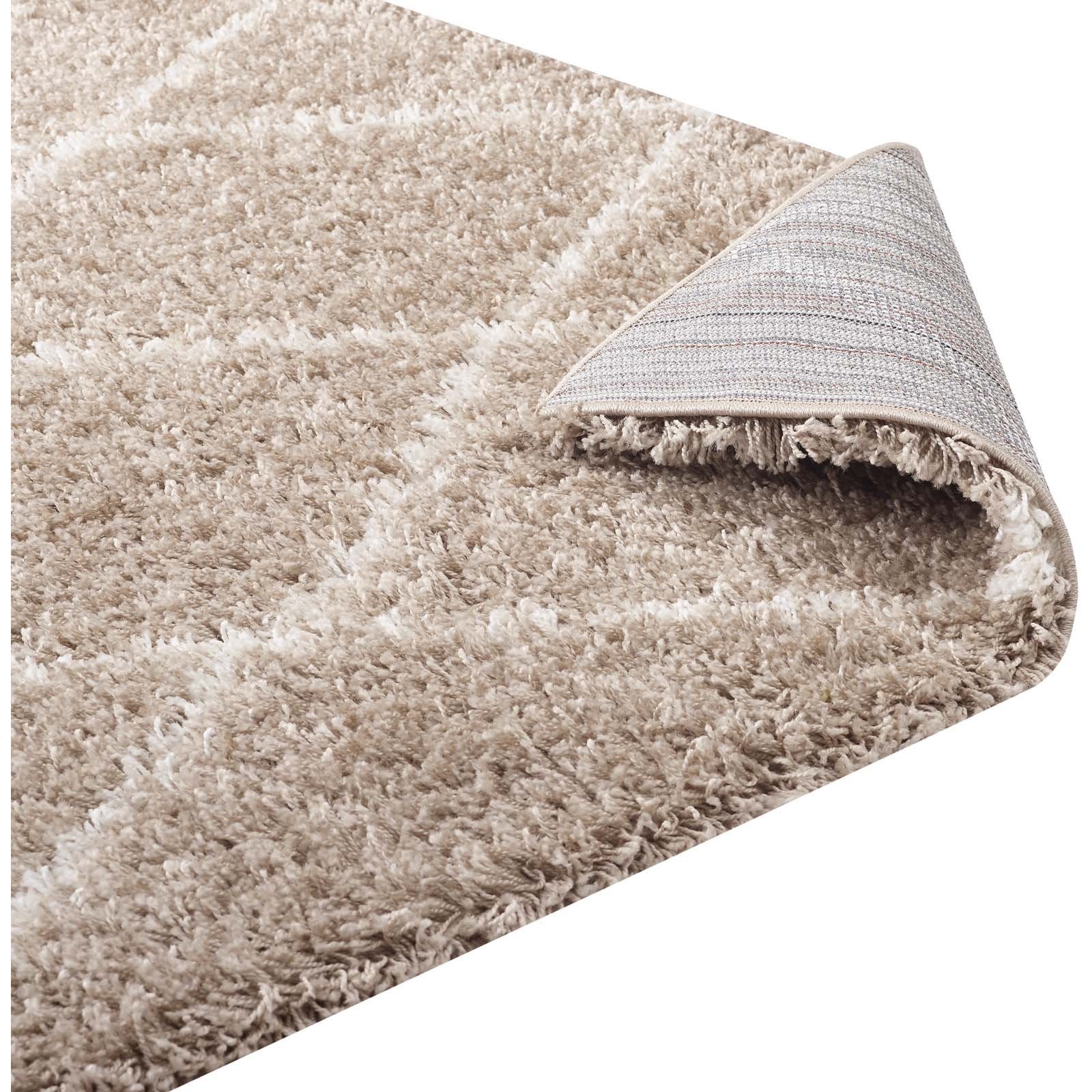 Modway Furniture Modern Toryn Diamond Lattice 5x8 Shag Area Rug - R-1144-58