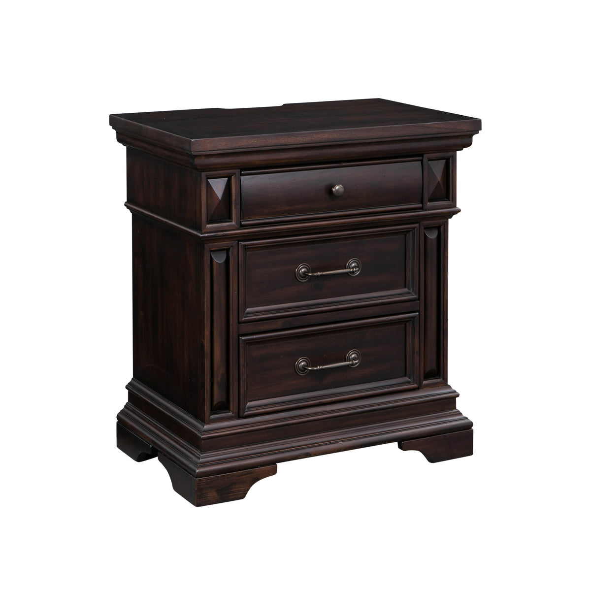 TOV Furniture Modern Stamford Brown Nightstand - REN-B921-50