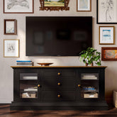 TOV Furniture Modern Hudson Charcoal Entertainment Console - REN-E2041-1