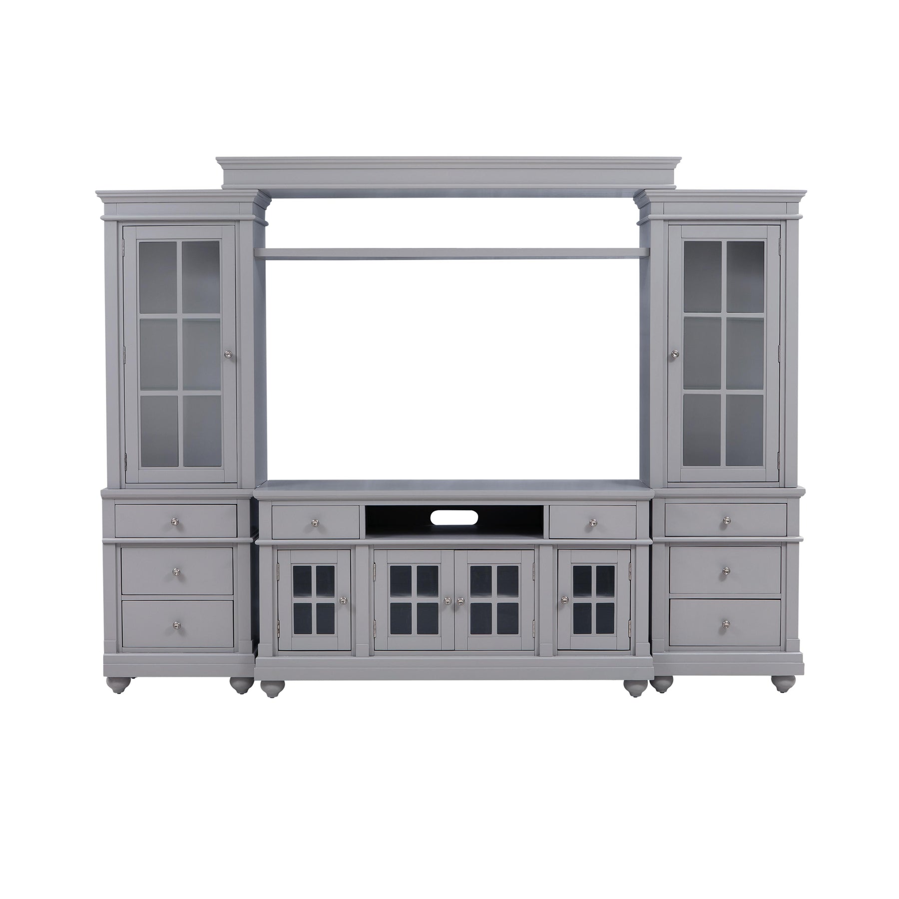 TOV Furniture Modern Hampton Gray Entertainment Center for TVs up to 65" - REN-E36038-ENTW-4