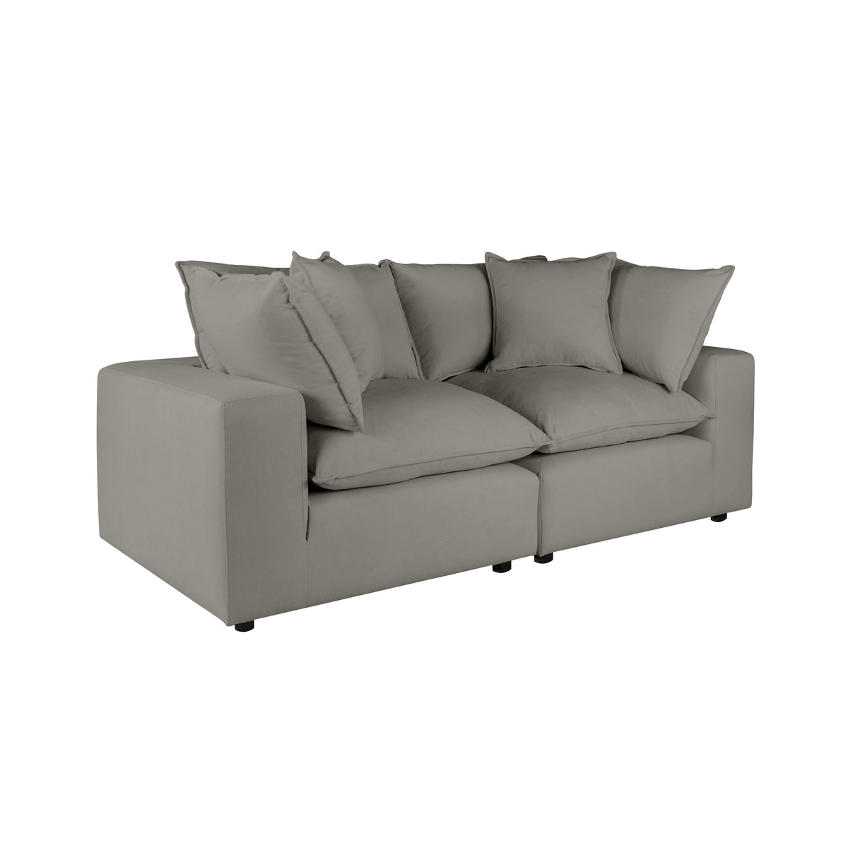 TOV Furniture Modern Cali Slate Modular Loveseat - REN-L0090-LS