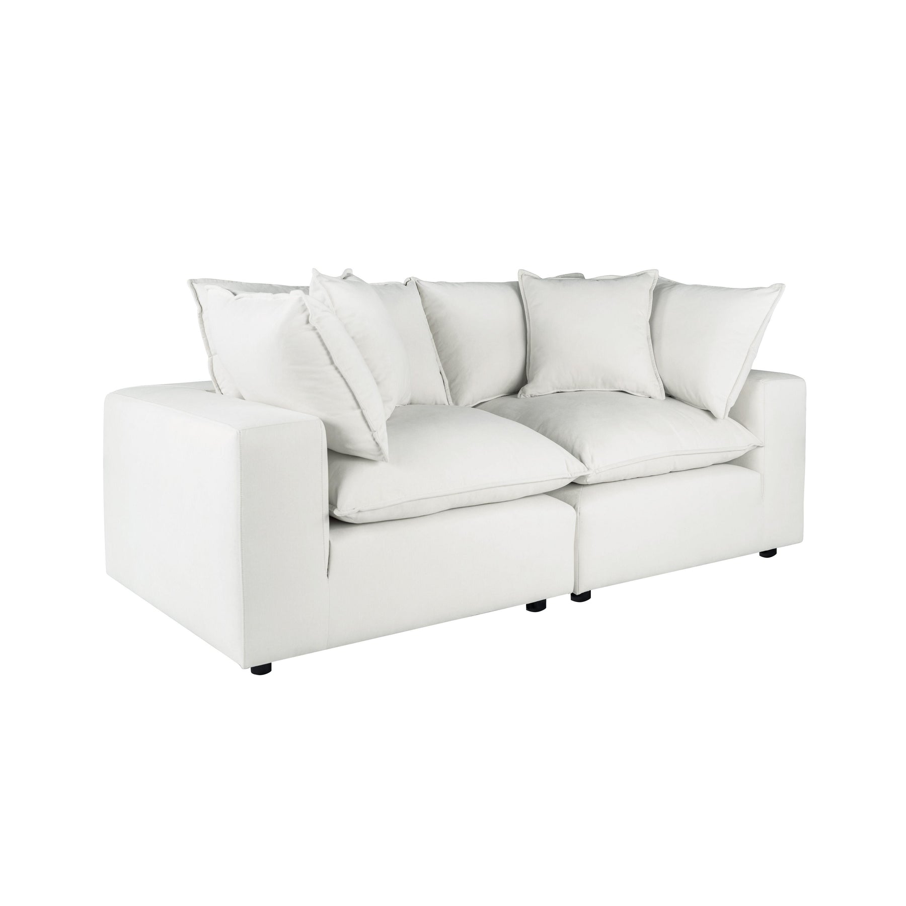 TOV Furniture Modern Cali Pearl Modular Loveseat - REN-L0092-LS