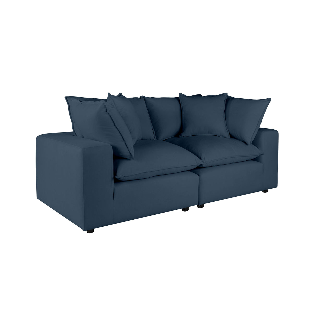 TOV Furniture Modern Cali Navy Modular Loveseat - REN-L0096-LS