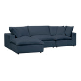 TOV Furniture Modern Cali Navy Modular 4 Piece Sectional - REN-L0096-SEC