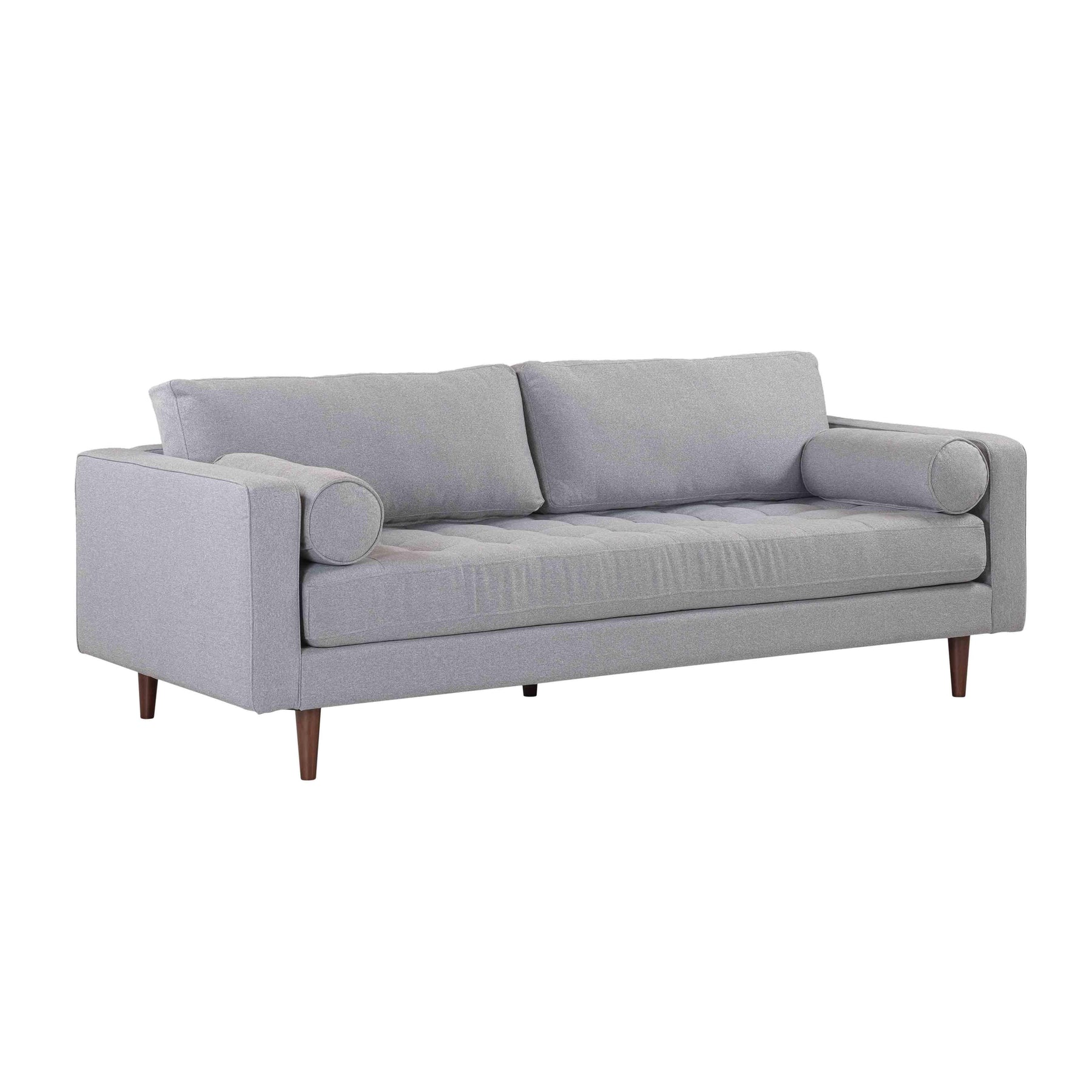 TOV Furniture Modern Cave Gray Tweed Sofa - REN-L01213