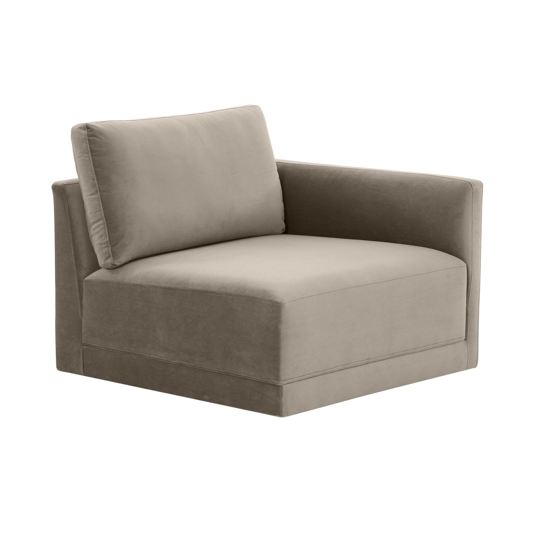 TOV Furniture Modern Willow Taupe RAF Corner Chair - REN-L03110-RC