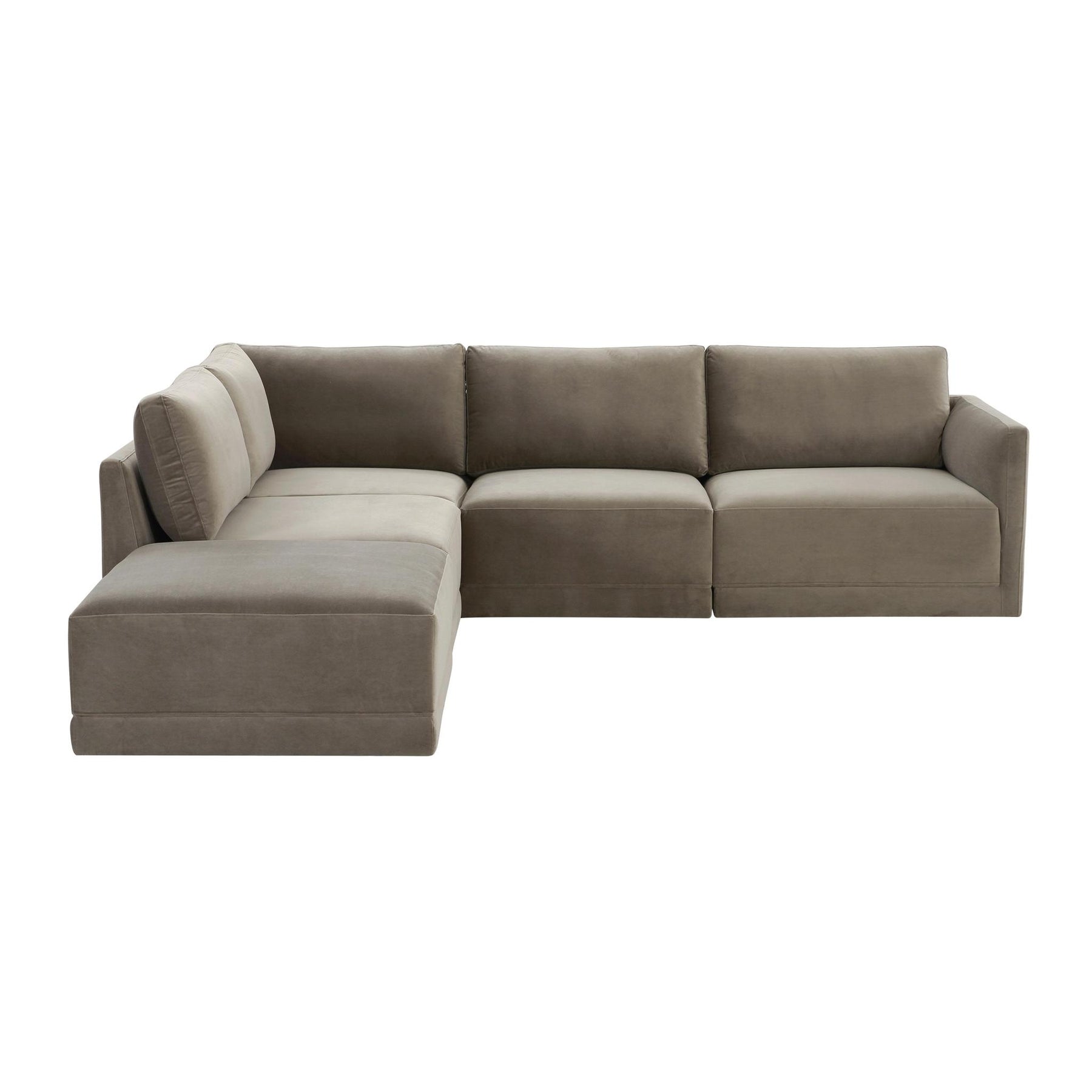 TOV Furniture Modern Willow Taupe Modular LAF Sectional - REN-L03110-SEC4-L