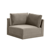 TOV Furniture Modern Willow Taupe Corner Chair - REN-L03110-W