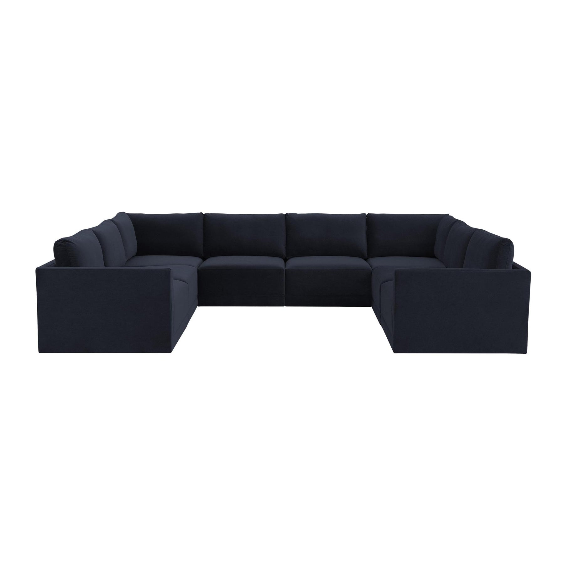 TOV Furniture Modern Willow Navy Modular Large U Sectional - REN-L03130-SEC2