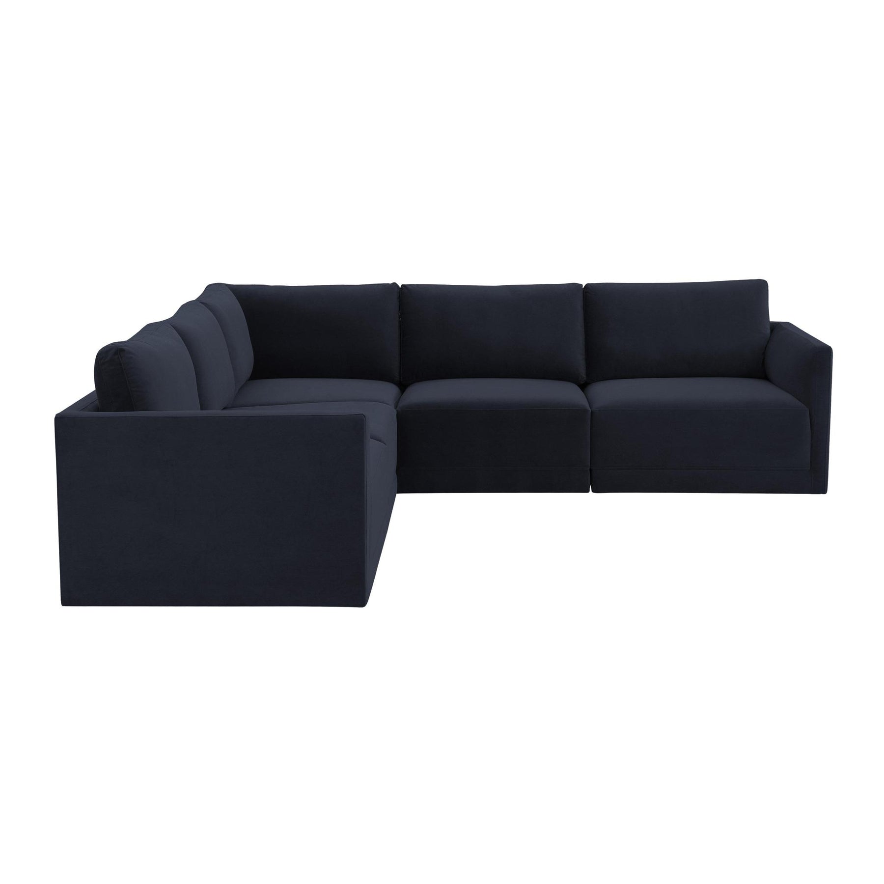 TOV Furniture Modern Willow Navy Modular L Sectional - REN-L03130-SEC3