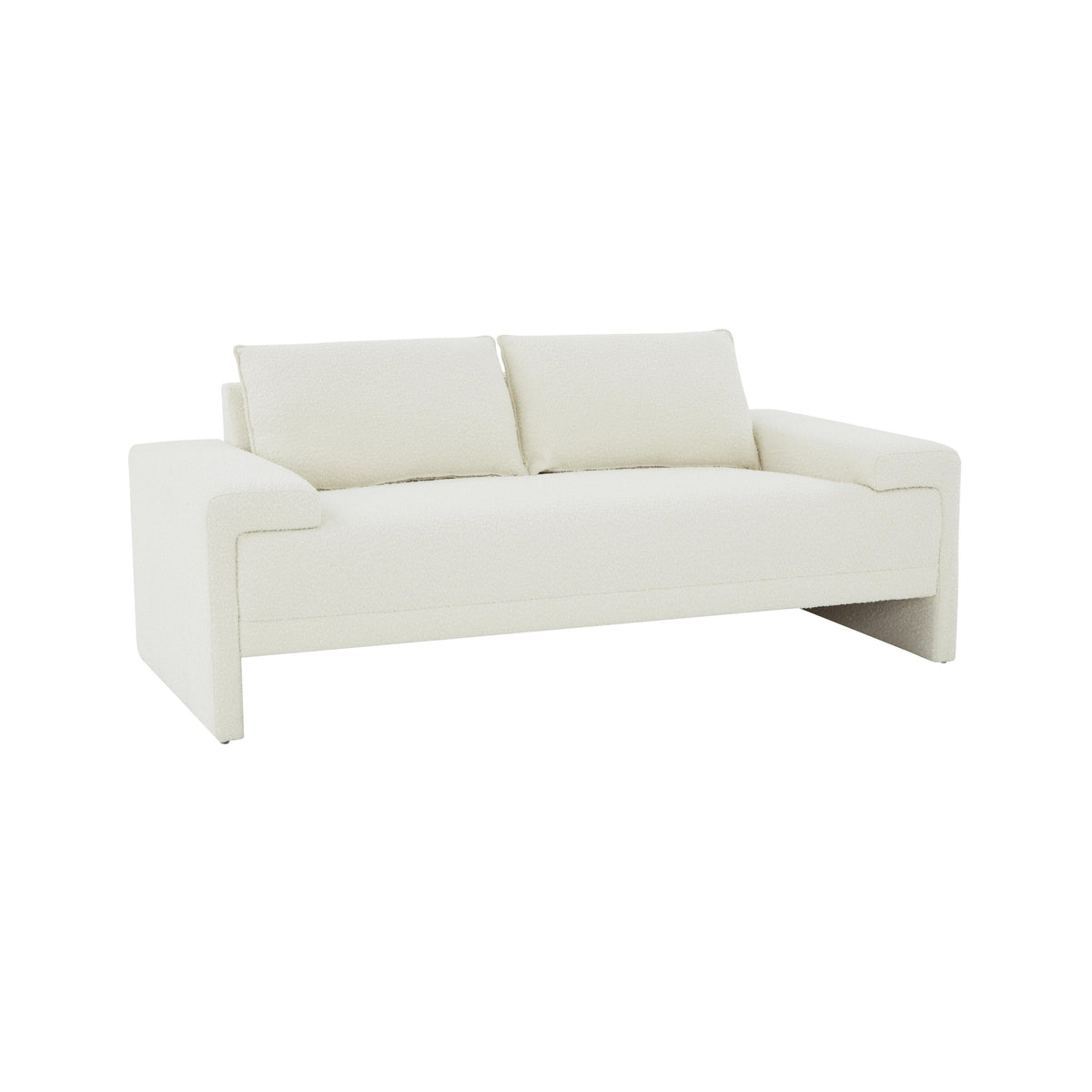 TOV Furniture Modern Maeve Cream Boucle Loveseat - REN-L04532