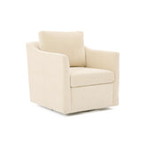 TOV Furniture Modern Aiden Beige Swivel Armchair - REN-L06111