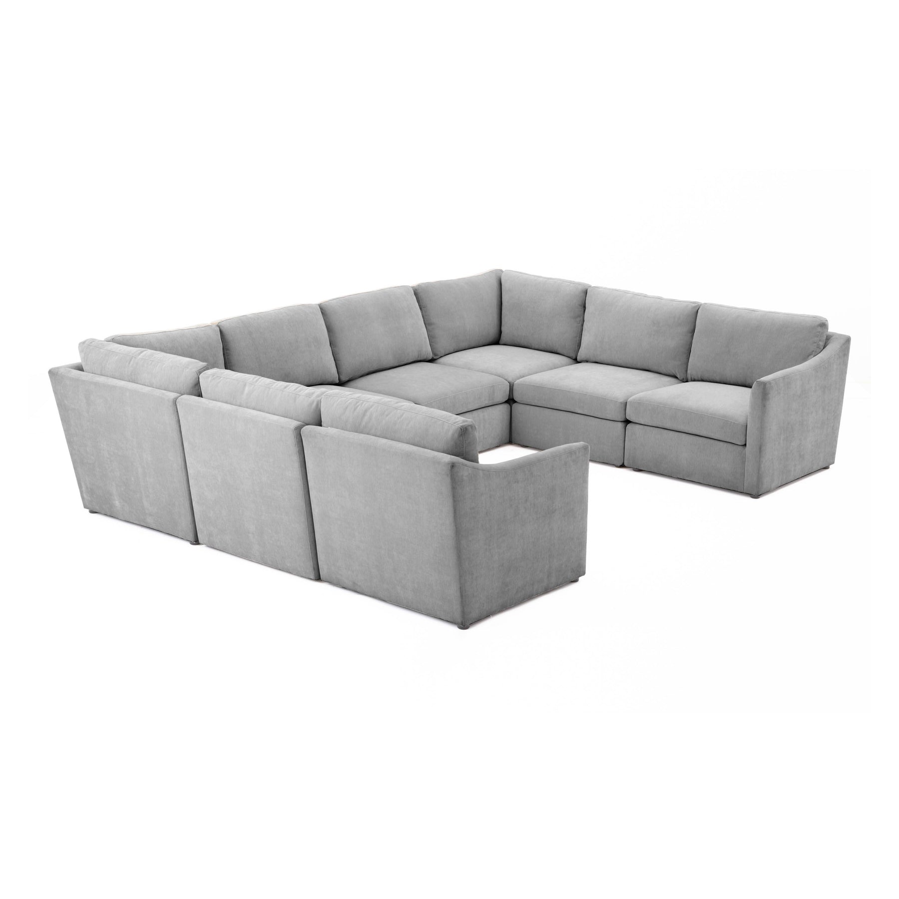 TOV Furniture Modern Aiden Gray Modular U Sectional - REN-L06120-SEC4