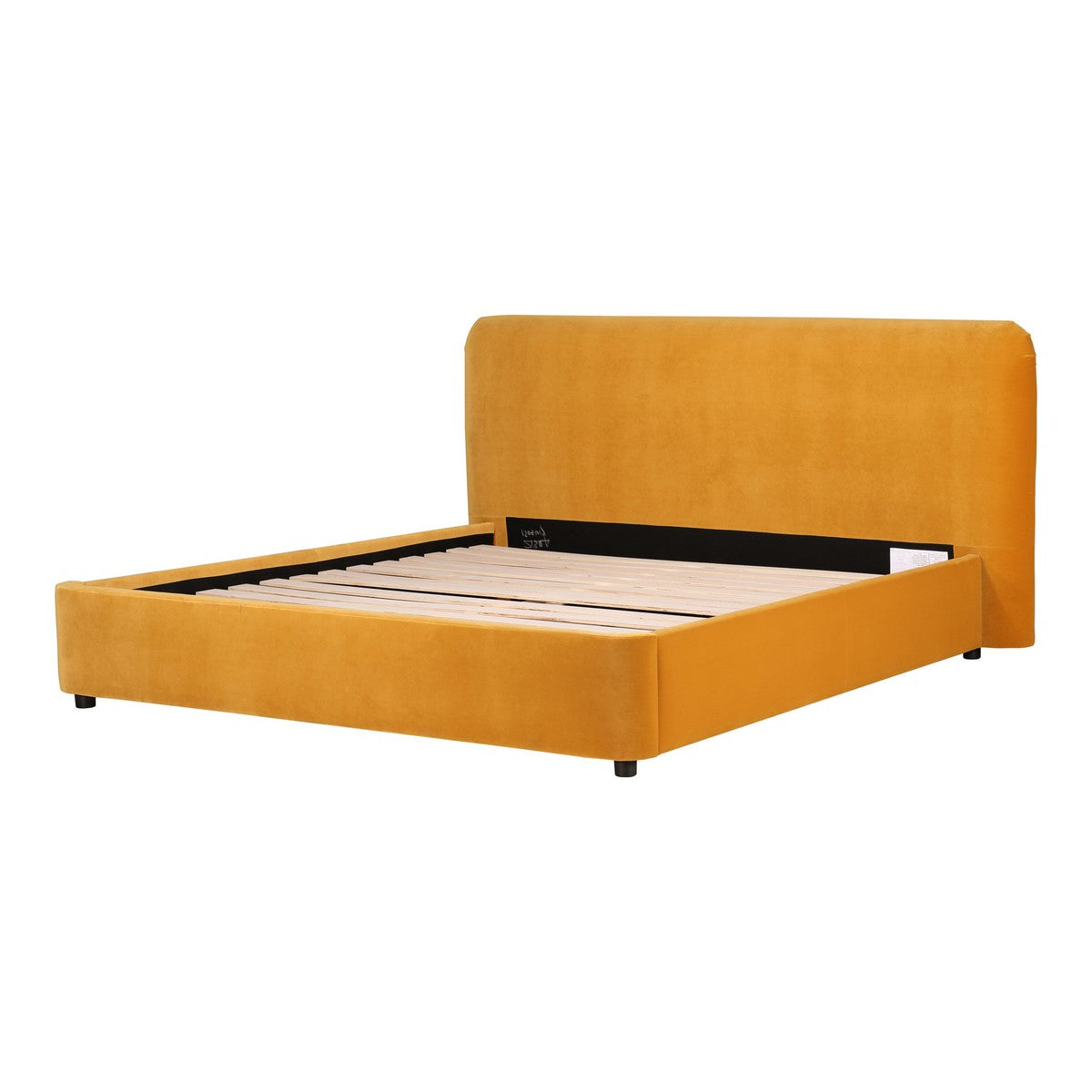 Moe's Home Collection Samara Queen Bed Mustard - RN-1125-09