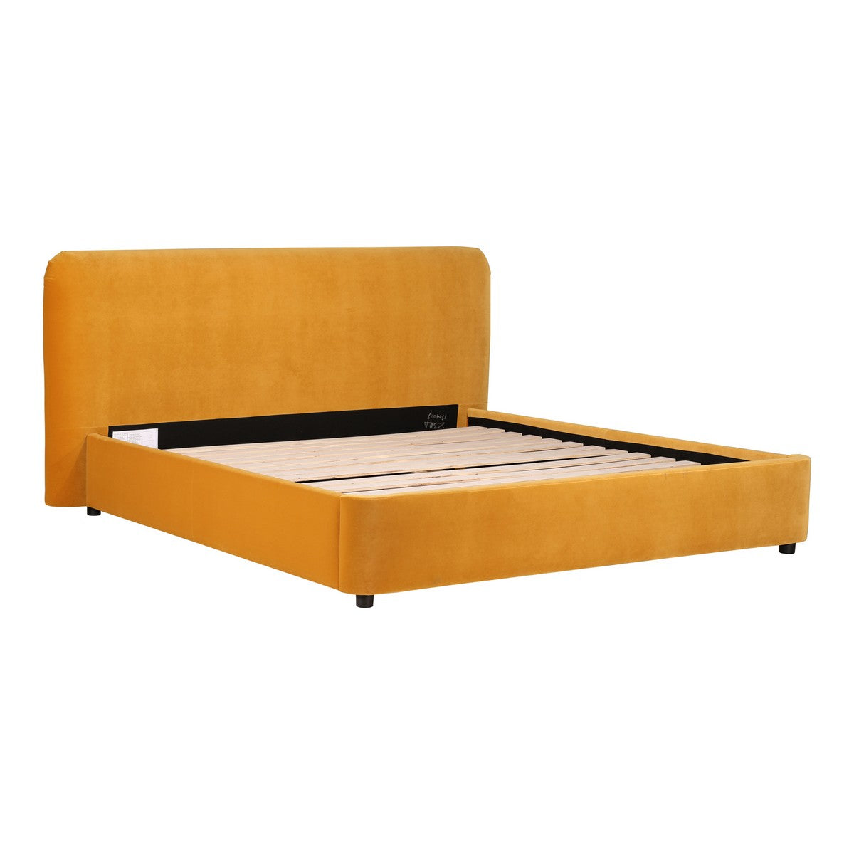 Moe's Home Collection Samara Queen Bed Mustard - RN-1125-09