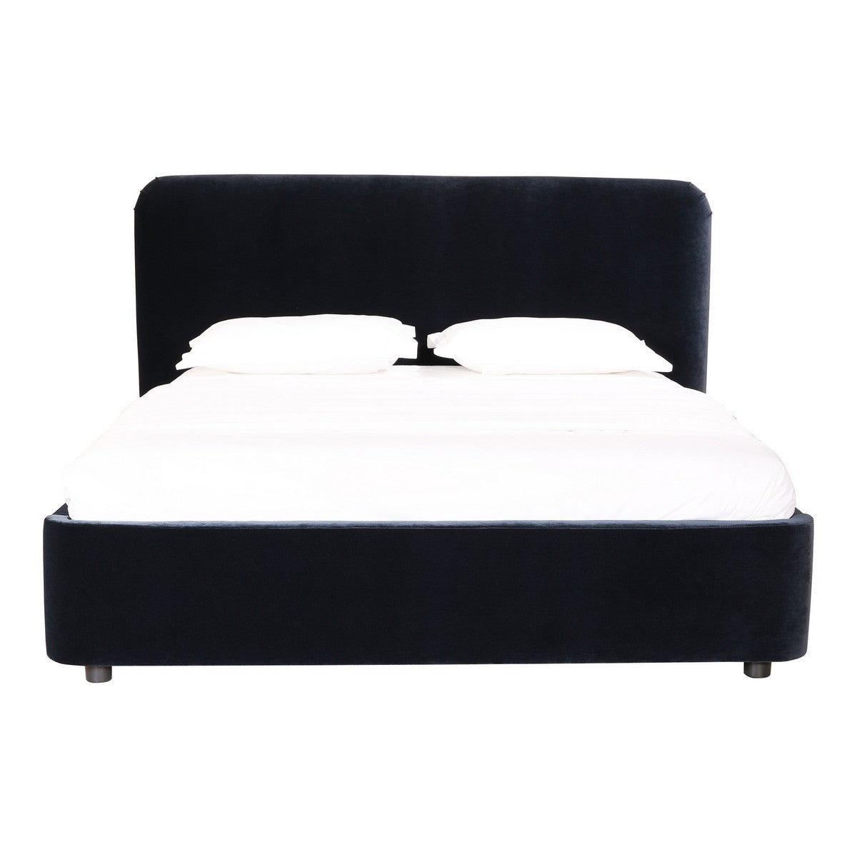 Moe's Home Collection Samara Queen Bed Blue Velvet - RN-1125-26