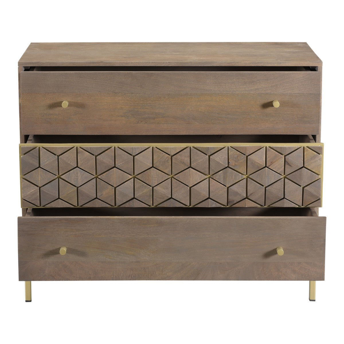 Moe's Home Collection Corolla Three Drawer Chest - RP-1015-29