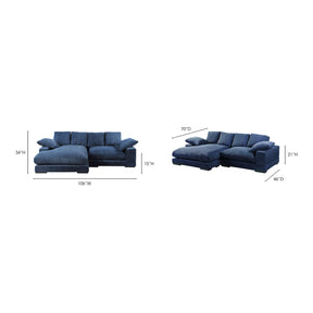 Moe's Home Collection Plunge Sectional Navy - TN-1004-46