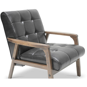 Baxton Studio Mid-Century Masterpieces Club Chair-Brown Baxton Studio-chairs-Minimal And Modern - 4