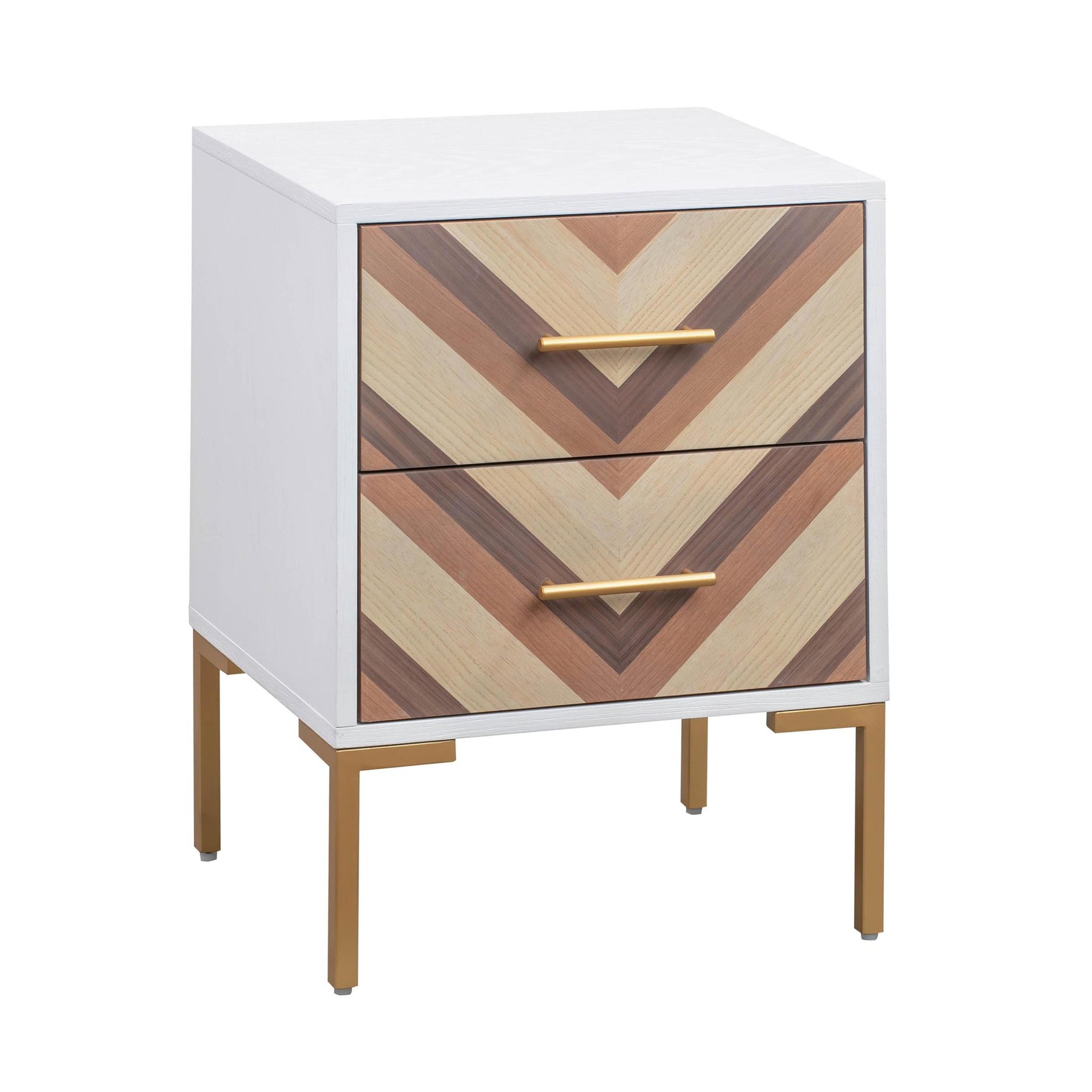 TOV Furniture Modern Quinn White Side Table - TOV-B44062