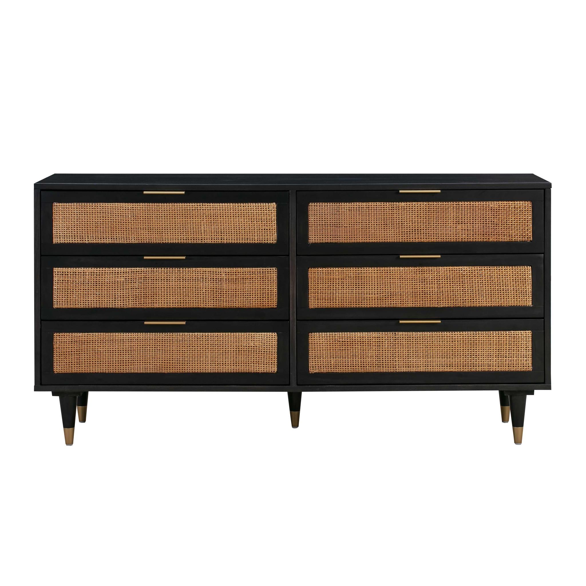 TOV Furniture Modern Sierra Noir 6 Drawer Dresser - TOV-B44108