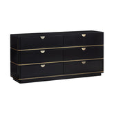 TOV Furniture Modern Julieta Black 6 Drawer Dresser - TOV-B54253