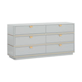 TOV Furniture Modern Julieta Grey 6 Drawer Dresser - TOV-B54254