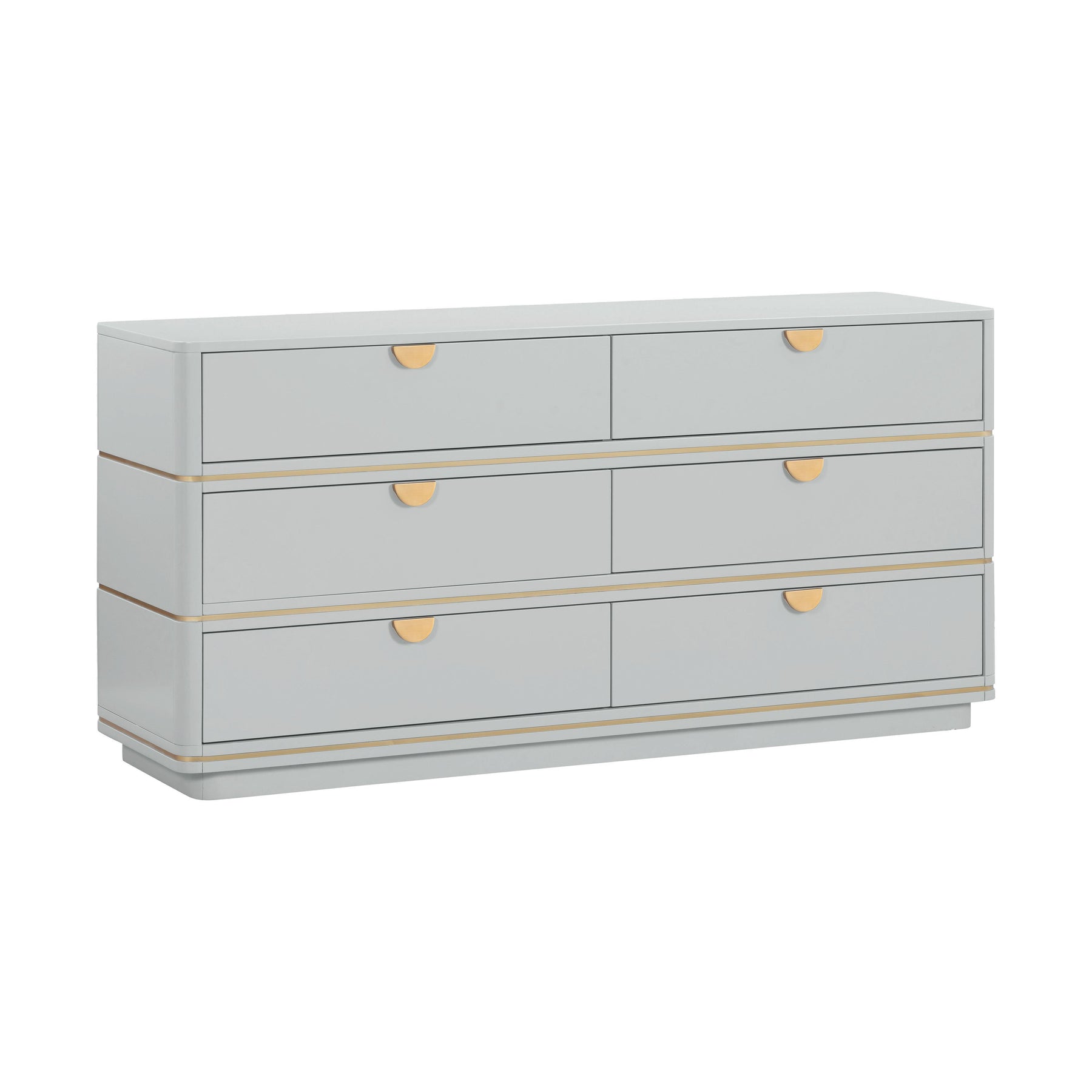 TOV Furniture Modern Julieta Grey 6 Drawer Dresser - TOV-B54254